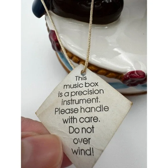 VTG Schmid Mickey Mouse Disney Birthday Cake Music Figurine Collectible 1978 NWT - Picture 8 of 11